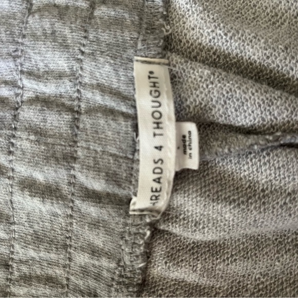 Great pair of French terry side-zip track pants by Threads 4 Thought, large. - Picture 4 of 6